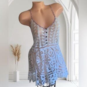 NWOT Gimmicks by BKE fairy whimsical crochet tank top.